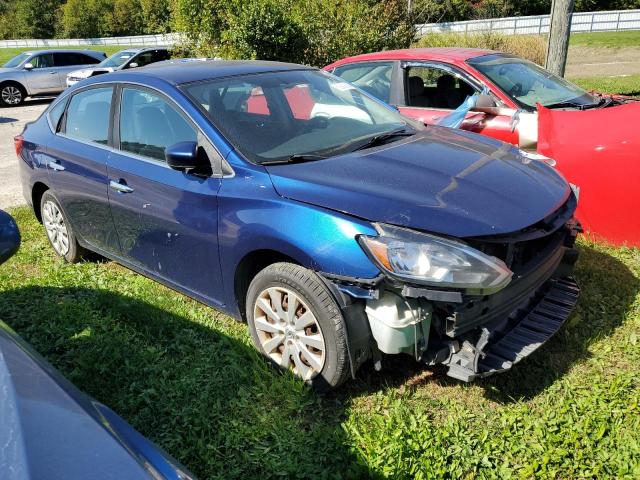 3N1AB7AP7HY326319 - 2017 NISSAN SENTRA S BLUE photo 4