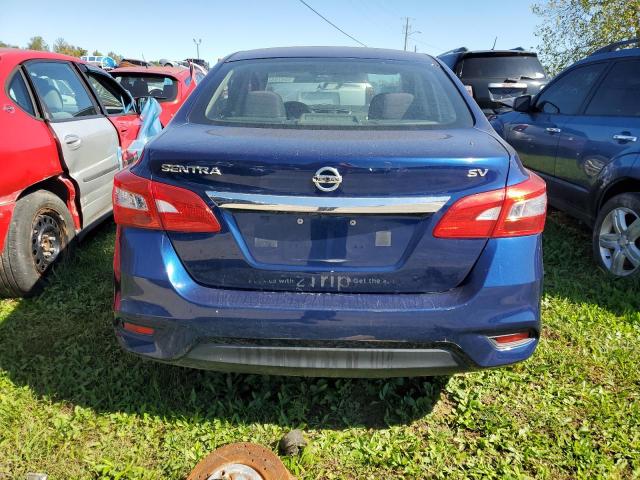 3N1AB7AP7HY326319 - 2017 NISSAN SENTRA S BLUE photo 6