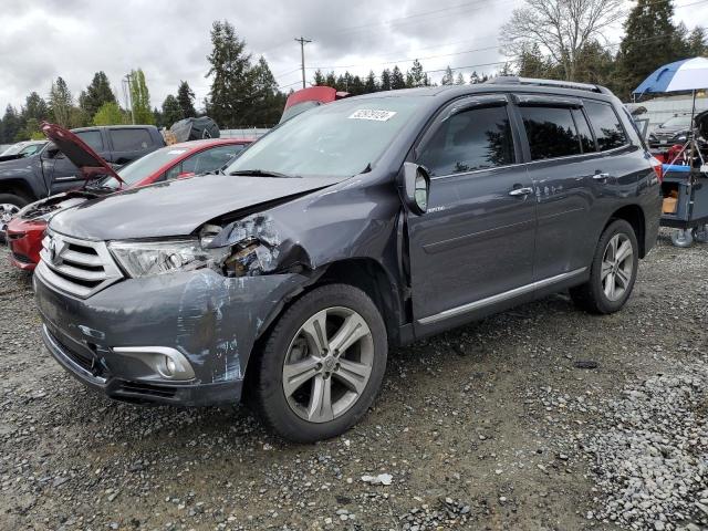 5TDDK3EH2BS070921 - 2011 TOYOTA HIGHLANDER LIMITED GRAY photo 1