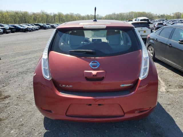 JN1AZ0CP2BT003571 - 2011 NISSAN LEAF SV RED photo 6