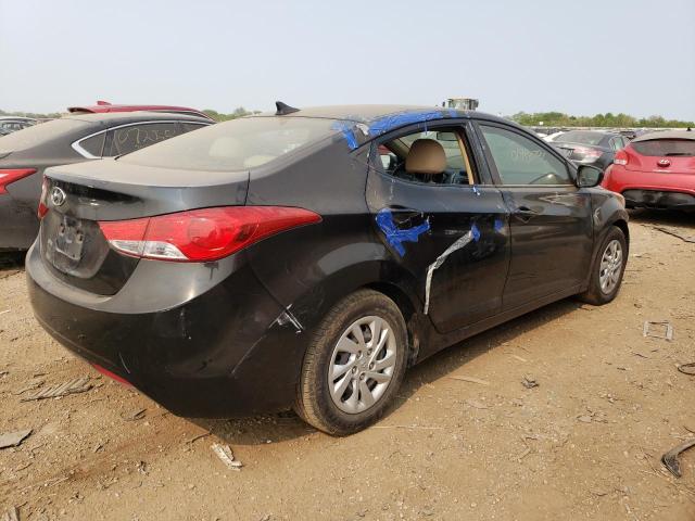 5NPDH4AEXDH380033 - 2013 HYUNDAI ELANTRA GLS BLACK photo 3