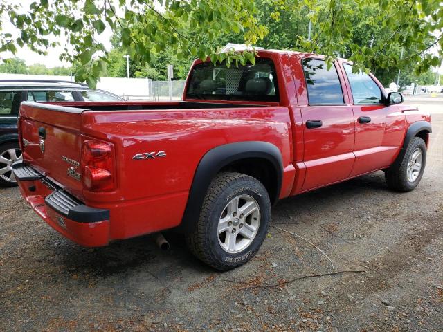 1D7RW3GK6BS589504 - 2011 DODGE DAKOTA SLT RED photo 3