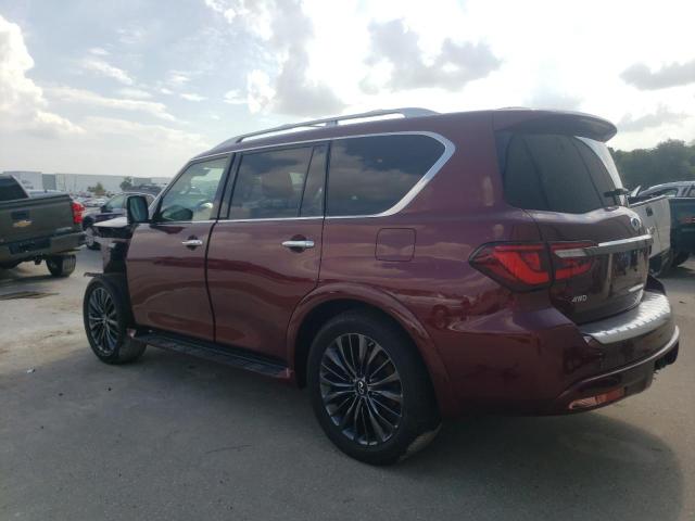 JN8AZ2AE1M9267718 - 2021 INFINITI QX80 LUXE BURGUNDY photo 2