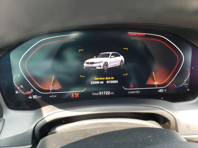 3MW5R7J56K8B02844 - 2019 BMW 330XI Білий фото 9