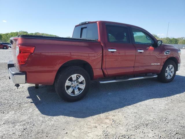 1N6AA1EJ3HN541144 - 2017 NISSAN TITAN S RED photo 3