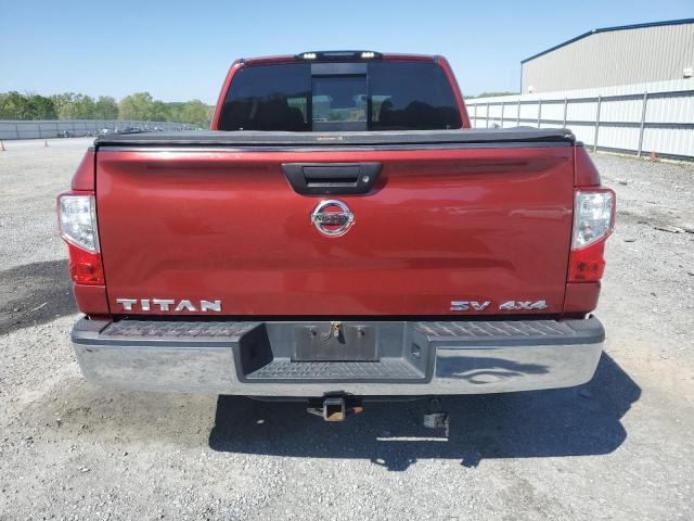 1N6AA1EJ3HN541144 - 2017 NISSAN TITAN S RED photo 6