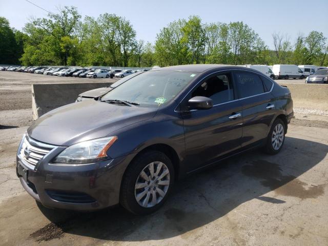 3N1AB7APXEL670624 - 2014 NISSAN SENTRA S GRAY photo 1