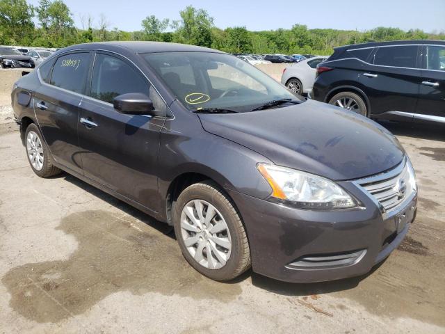 3N1AB7APXEL670624 - 2014 NISSAN SENTRA S GRAY photo 4