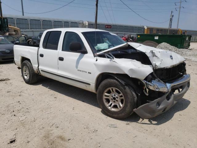 1B7HL2AN31S289218 - 2001 DODGE DAKOTA QUAD WHITE photo 4