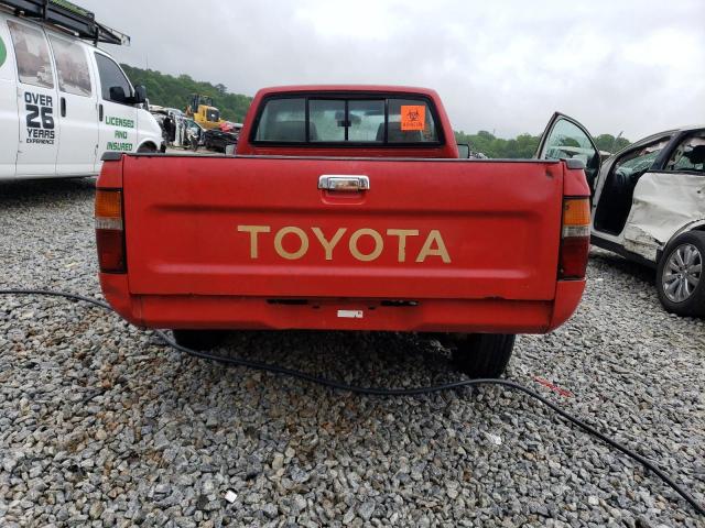 4TARN81P5PZ059307 - 1993 TOYOTA PICKUP 1/2 TON SHORT WHEELBASE DX RED photo 6