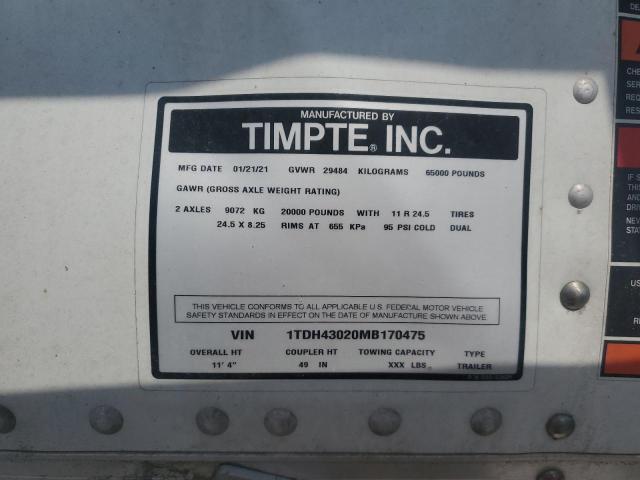 1TDH43020MB170475 - 2021 TIMP HOPPER TRL WHITE photo 10
