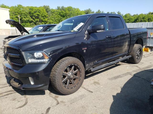 1C6RR7MT2JS145032 - 2018 RAM 1500 SPORT BLACK photo 1