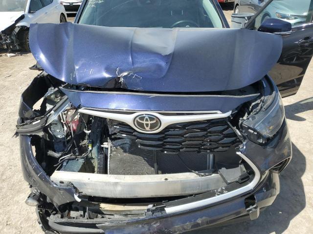 5TDHZRBH9NS241589 - 2022 TOYOTA HIGHLANDER XLE BLUE photo 12