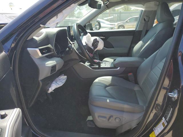 5TDHZRBH9NS241589 - 2022 TOYOTA HIGHLANDER XLE BLUE photo 7