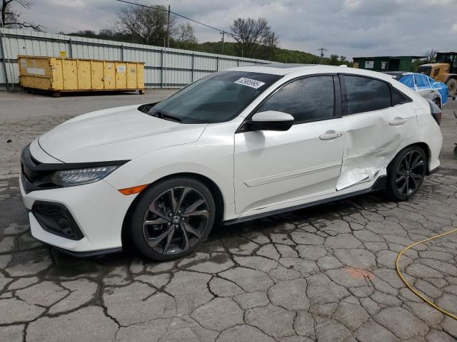 SHHFK7H98JU229513 - 2018 HONDA CIVIC SPORT TOURING WHITE photo 1