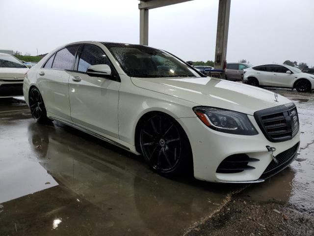 WDDUG8DB6KA437124 - 2019 MERCEDES-BENZ S 560 WHITE photo 4