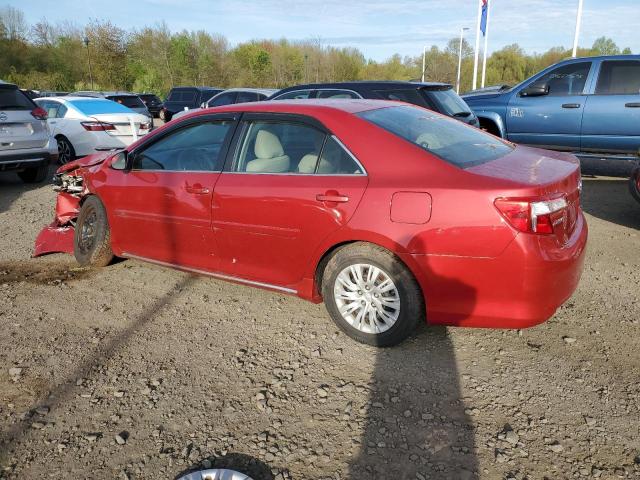 4T1BF1FK6CU621967 - 2012 TOYOTA CAMRY BASE RED photo 2