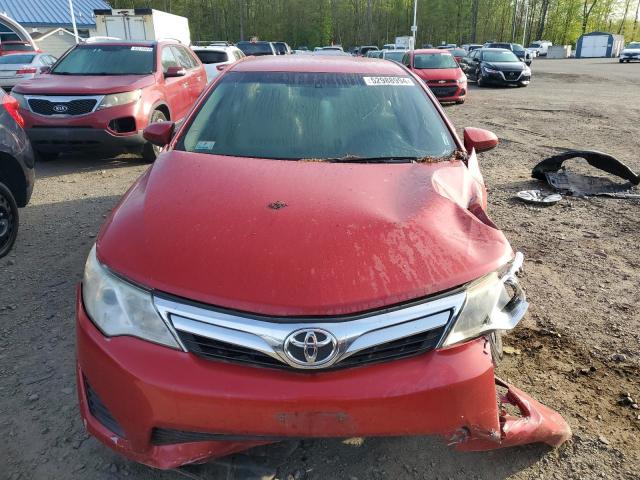 4T1BF1FK6CU621967 - 2012 TOYOTA CAMRY BASE RED photo 5