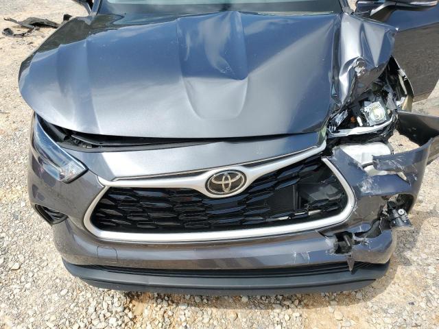 5TDGZRAH3MS537588 - 2021 TOYOTA HIGHLANDER XLE GRAY photo 12
