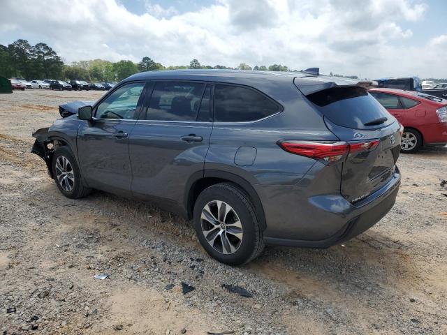5TDGZRAH3MS537588 - 2021 TOYOTA HIGHLANDER XLE GRAY photo 2