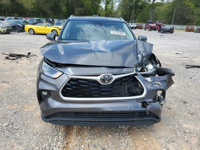 5TDGZRAH3MS537588 - 2021 TOYOTA HIGHLANDER XLE GRAY photo 5