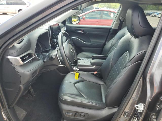 5TDGZRAH3MS537588 - 2021 TOYOTA HIGHLANDER XLE GRAY photo 7