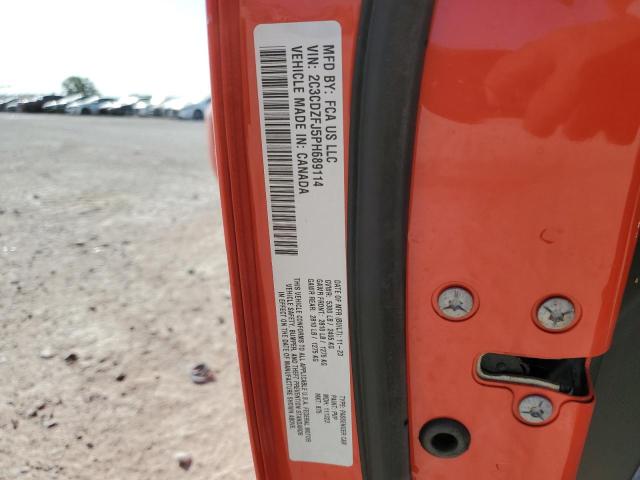 2C3CDZFJ5PH689114 - 2023 DODGE CHALLENGER R/T SCAT PACK ORANGE photo 13