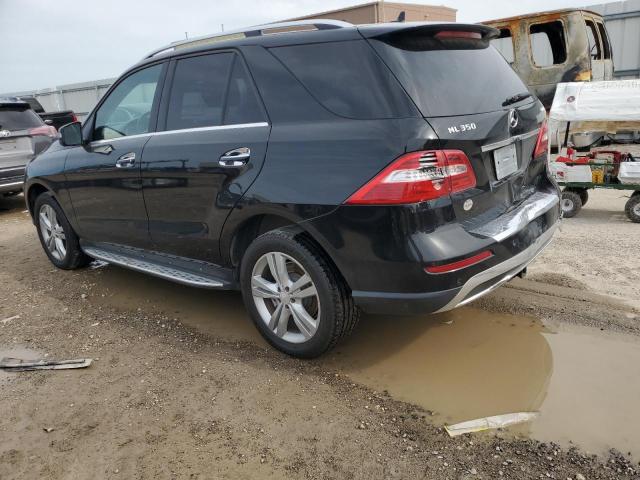 4JGDA5HB2EA330804 - 2014 MERCEDES-BENZ ML 350 4MATIC BLACK photo 2