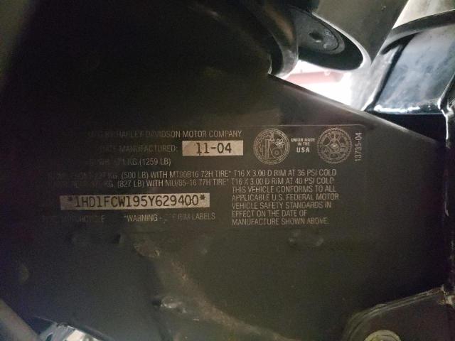 1HD1FCW195Y629400 - 2005 HARLEY-DAVIDSON FLHTCUI 黑色 照片 9