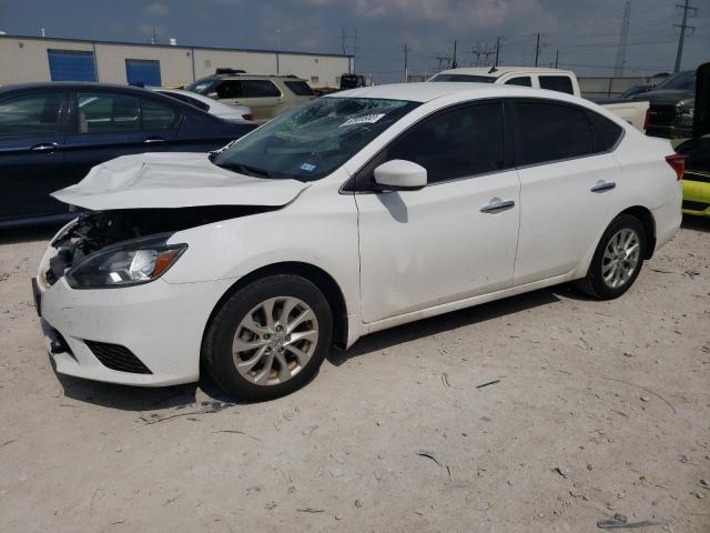 3N1AB7AP8KY249290 - 2019 NISSAN SENTRA S WHITE photo 1