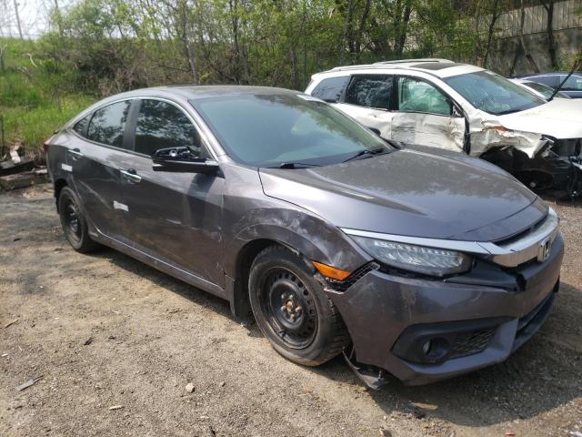 2HGFC1F99HH103410 - 2017 HONDA CIVIC TOURING GRAY photo 4