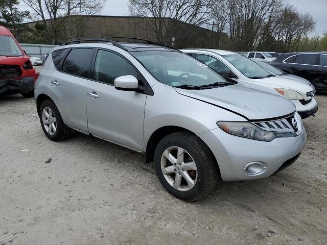 JN8AZ1MWXAW113522 - 2010 NISSAN MURANO S SILVER photo 4