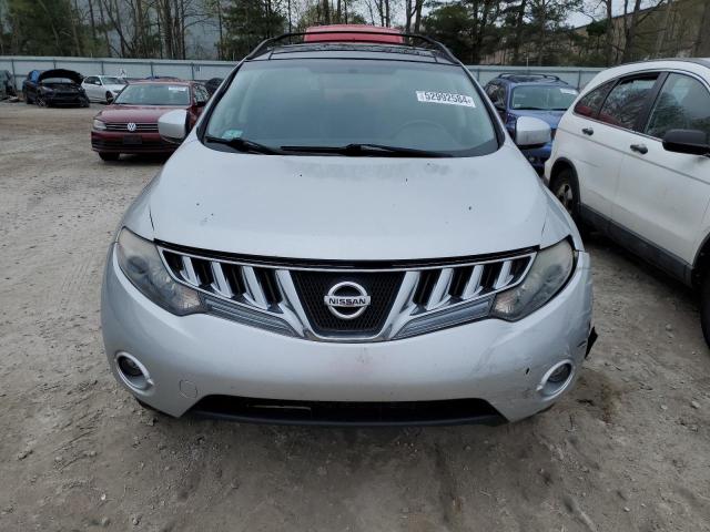 JN8AZ1MWXAW113522 - 2010 NISSAN MURANO S SILVER photo 5