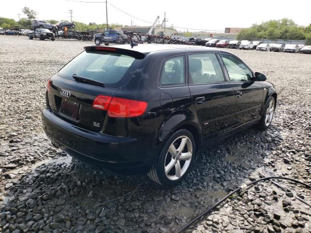 WAUKD78PX8A092891 - 2008 AUDI A3 S-LINE 3.2 QUATTRO BLACK photo 3