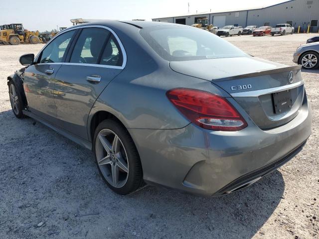 55SWF4JB4HU216493 - 2017 MERCEDES-BENZ C 300 GRAY photo 2