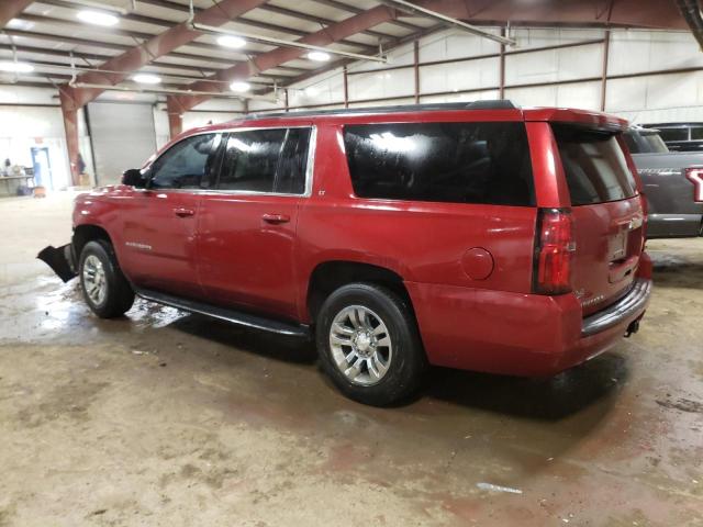 1GNSKJKC0FR569233 - 2015 CHEVROLET SUBURBAN K1500 LT BURGUNDY photo 2