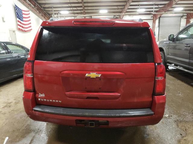 1GNSKJKC0FR569233 - 2015 CHEVROLET SUBURBAN K1500 LT BURGUNDY photo 6