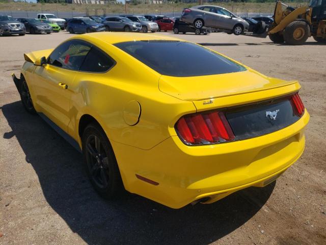 1FA6P8TH8F5400007 - 2015 FORD MUSTANG YELLOW photo 3