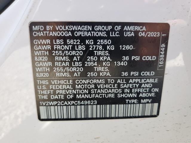 1V2WP2CAXPC549623 - 2023 VOLKSWAGEN ATLAS SE Ақ фото 14