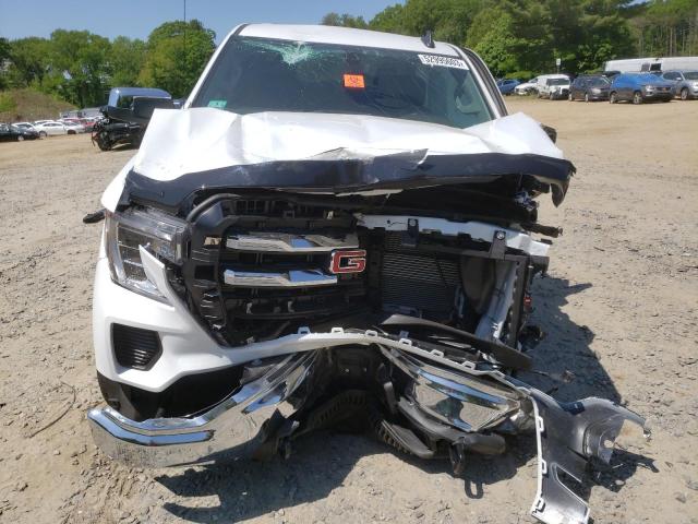 3GTU9BET7MG434858 - 2021 GMC SIERRA K1500 SLE WHITE photo 5