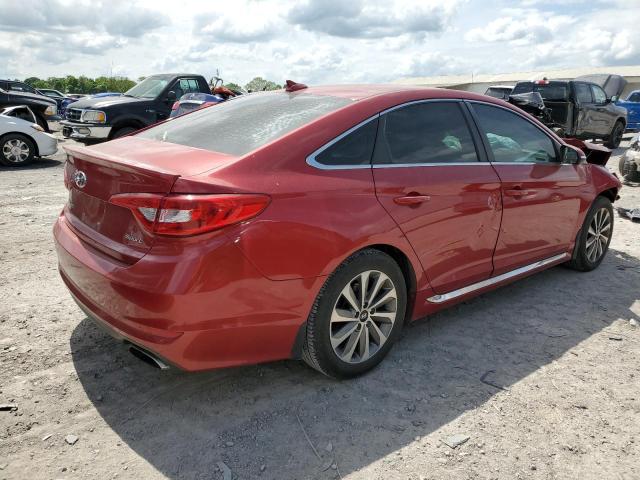 5NPE34AF7HH593765 - 2017 HYUNDAI SONATA SPORT RED photo 3