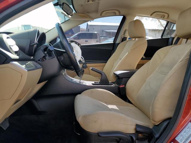 JM1BL1U65B1383113 - 2011 MAZDA 3 S ORANGE photo 7