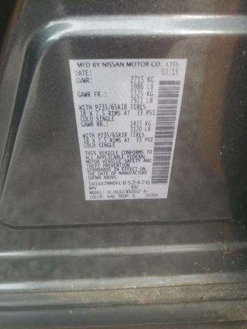 5N1AR2MM0FC652476 - 2015 NISSAN PATHFINDER S Boz foto 10