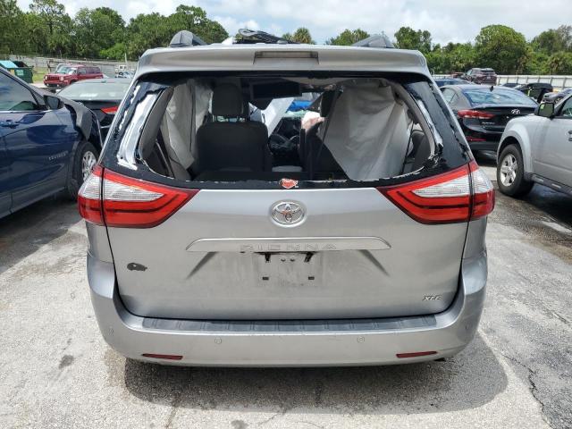 5TDYK3DC3GS733475 - 2016 TOYOTA SIENNA XLE SILVER photo 6