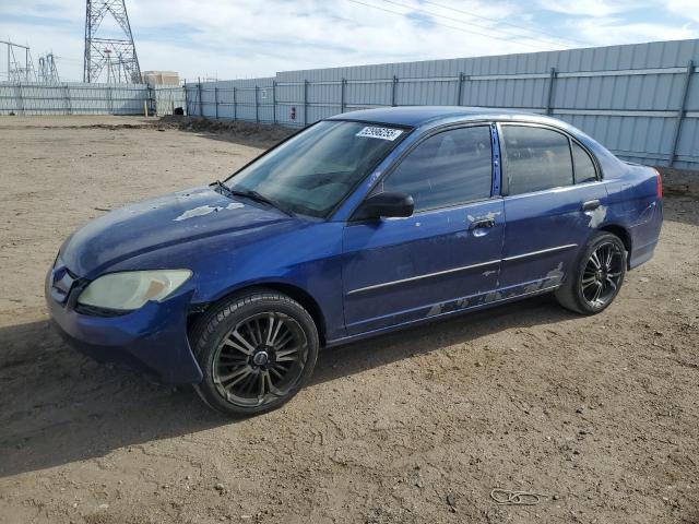 2HGES16374H580857 - 2004 HONDA CIVIC DX VP BLUE photo 1