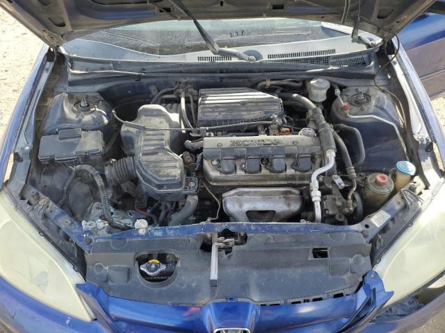 2HGES16374H580857 - 2004 HONDA CIVIC DX VP BLUE photo 11