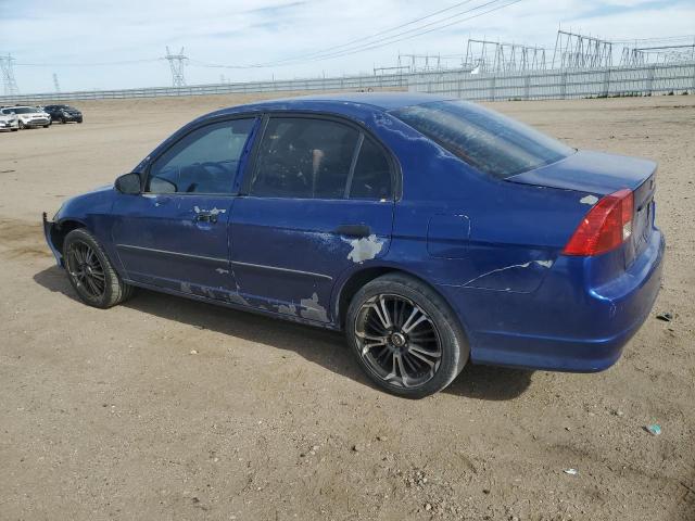 2HGES16374H580857 - 2004 HONDA CIVIC DX VP BLUE photo 2