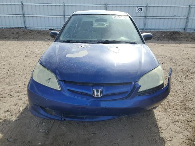 2HGES16374H580857 - 2004 HONDA CIVIC DX VP BLUE photo 5