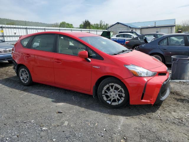 JTDZN3EU6GJ044501 - 2016 TOYOTA PRIUS V RED photo 4