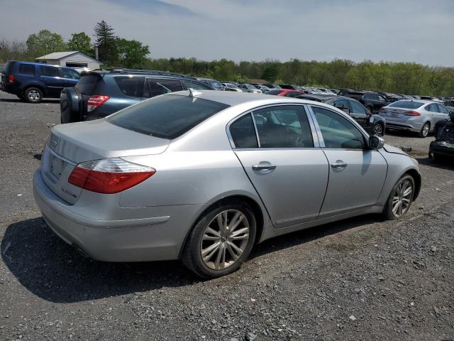 KMHGC46F69U047477 - 2009 HYUNDAI GENESIS 4.6L SILVER photo 3